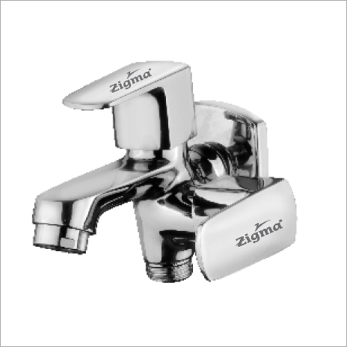 Silver Plated 2 Way Bib Cock Tap