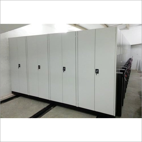 Push And Pull Mobile Compactor - Mild Steel, 80-100 Kg/hr Capacity, White and Grey Color, Ideal for Office Use
