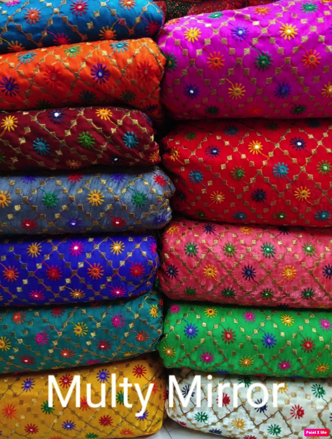 Embroidery Fabric - 44 Inch Width, Satin Banglori Material, Multipurpose Use, Available In Light & Dark Colours, 100 Cm Length, Elegant Embroidered Texture