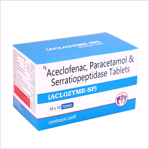 Aceclofenac Paracetamol and Serratiopeptidase Tablets - 100mg Aceclofenac, 325mg Paracetamol, 15mg Serratiopeptidase | Pain Relief for Osteoarthritis, Rheumatoid Arthritis, and Mild Migraines