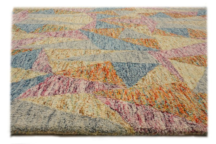 Hand Tufted Woolen Carpets - 80% Wool Blend, Rectangle/round Shapes, Easy To Clean, Non-slip, Modern Design