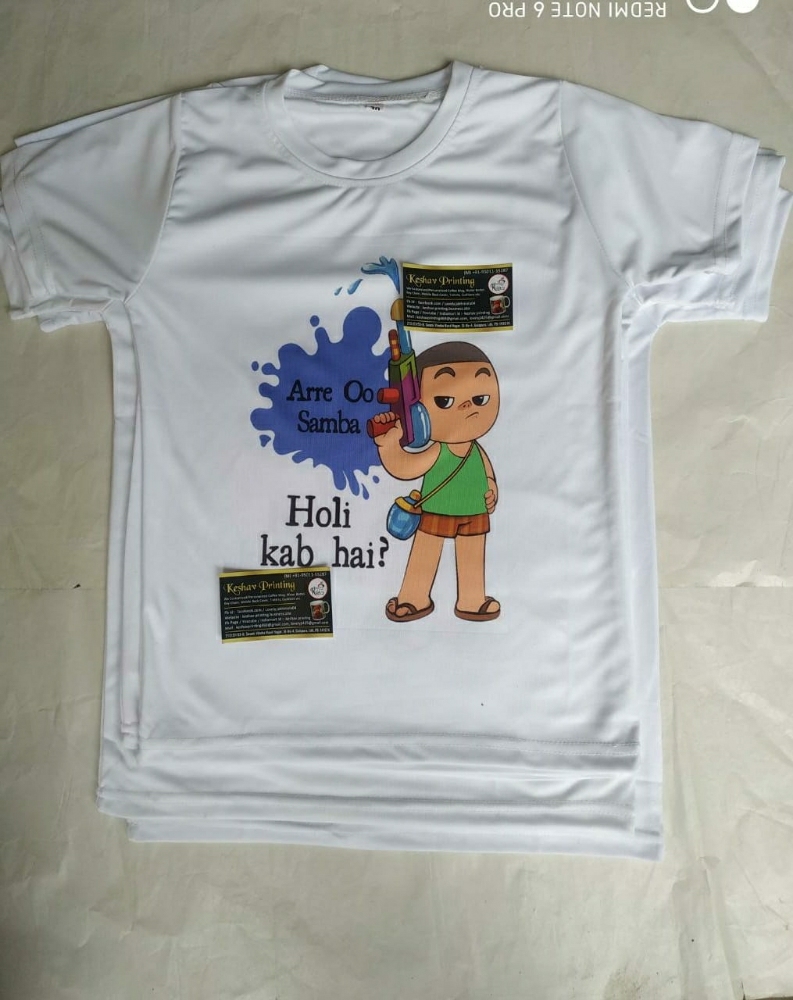 Customized Holi Printed Tshirts