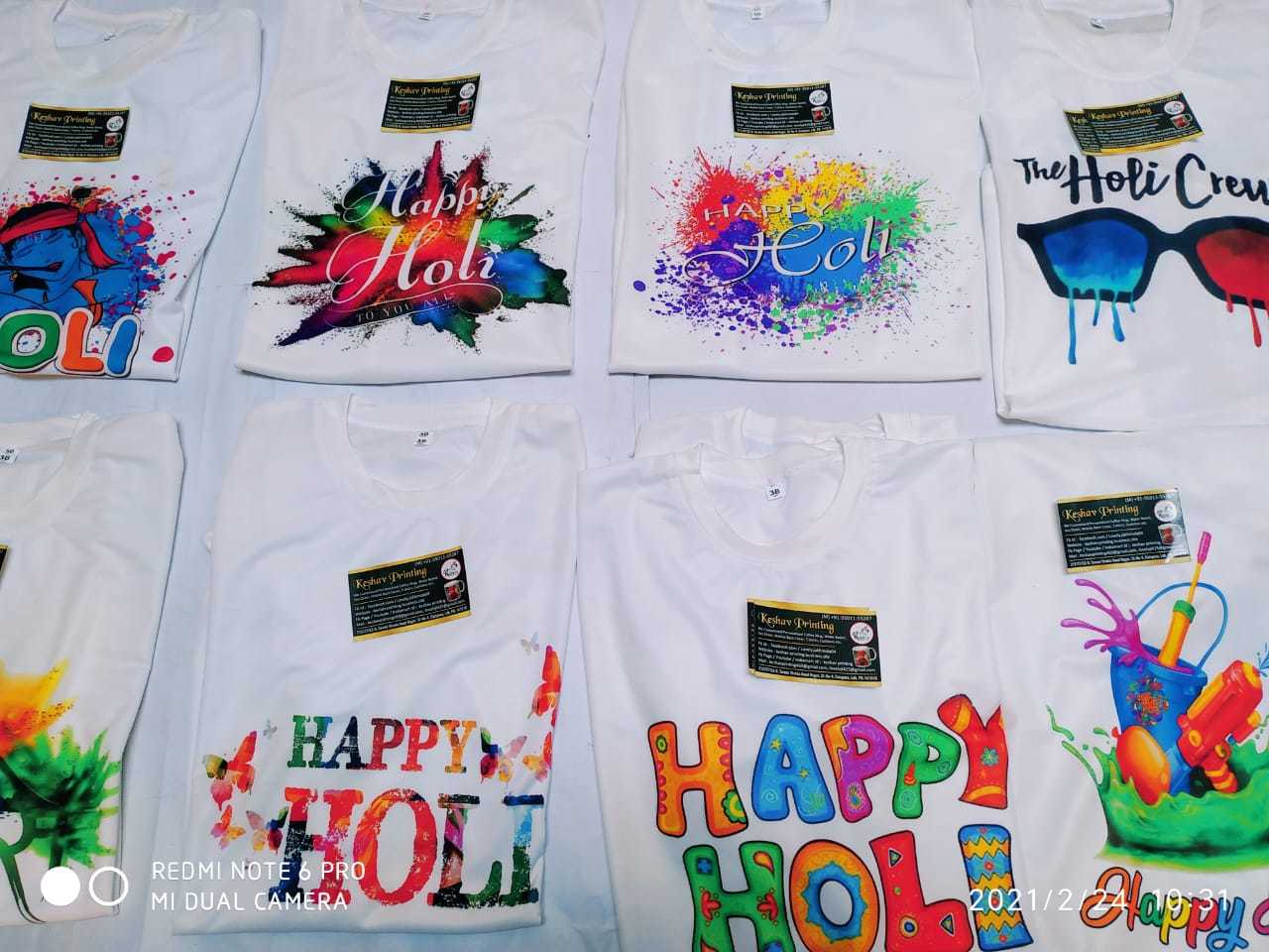Customized Holi Tshirts