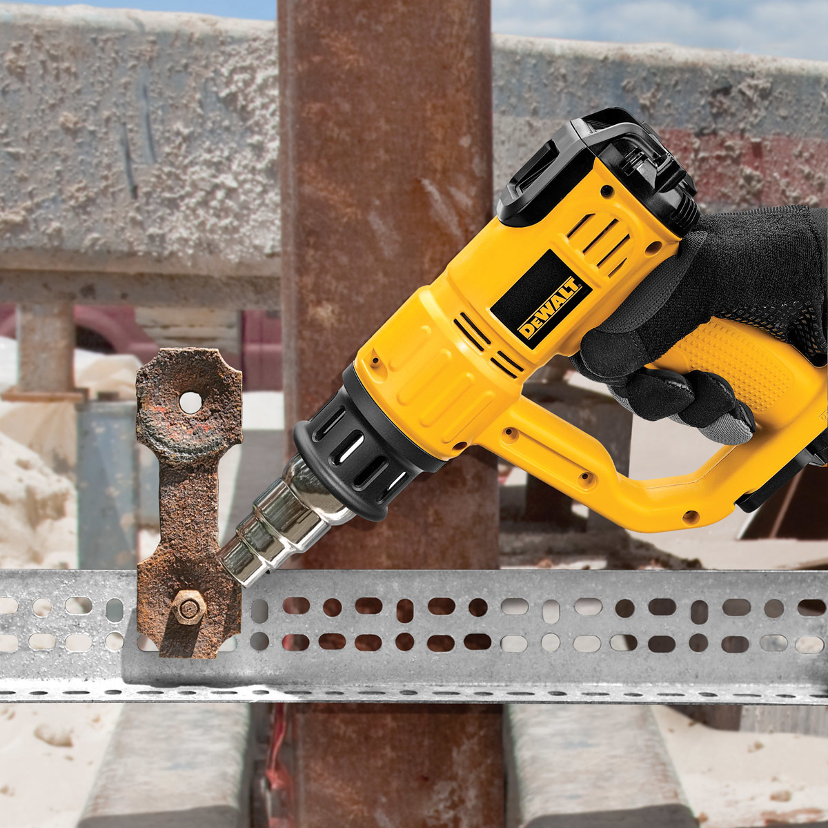 Yellow Dewalt D26414 Lcd Display, Heat Gun