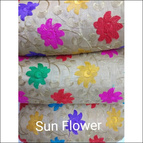 Washable Banglori Multi Flower Embroidery