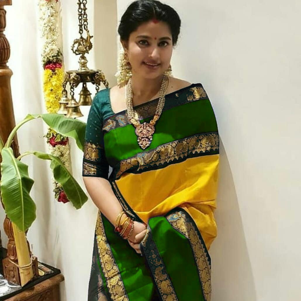 Ladies Fancy Saree - Soft Lichi Silk Fabric, Multi-color With Beautiful Rich Pallu & Jacquard Work, Ideal For Traditional Occasions
