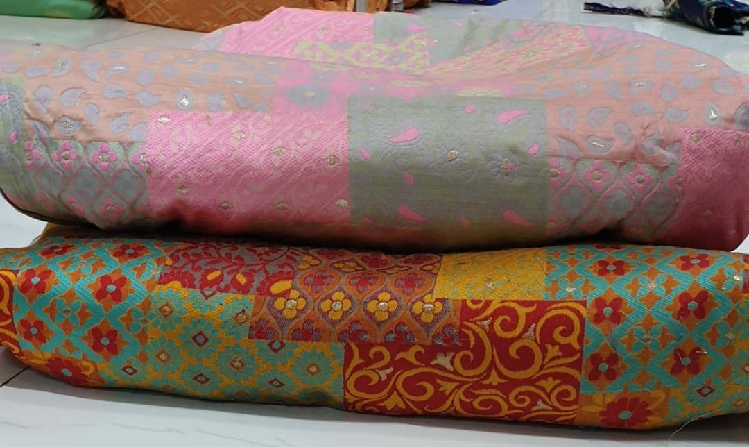 Simba Fabric - Brocade Fabric 100 Cm Length, 44-60 Inch Width | Multipurpose Use, Washable, Available In Various Colors And Designs
