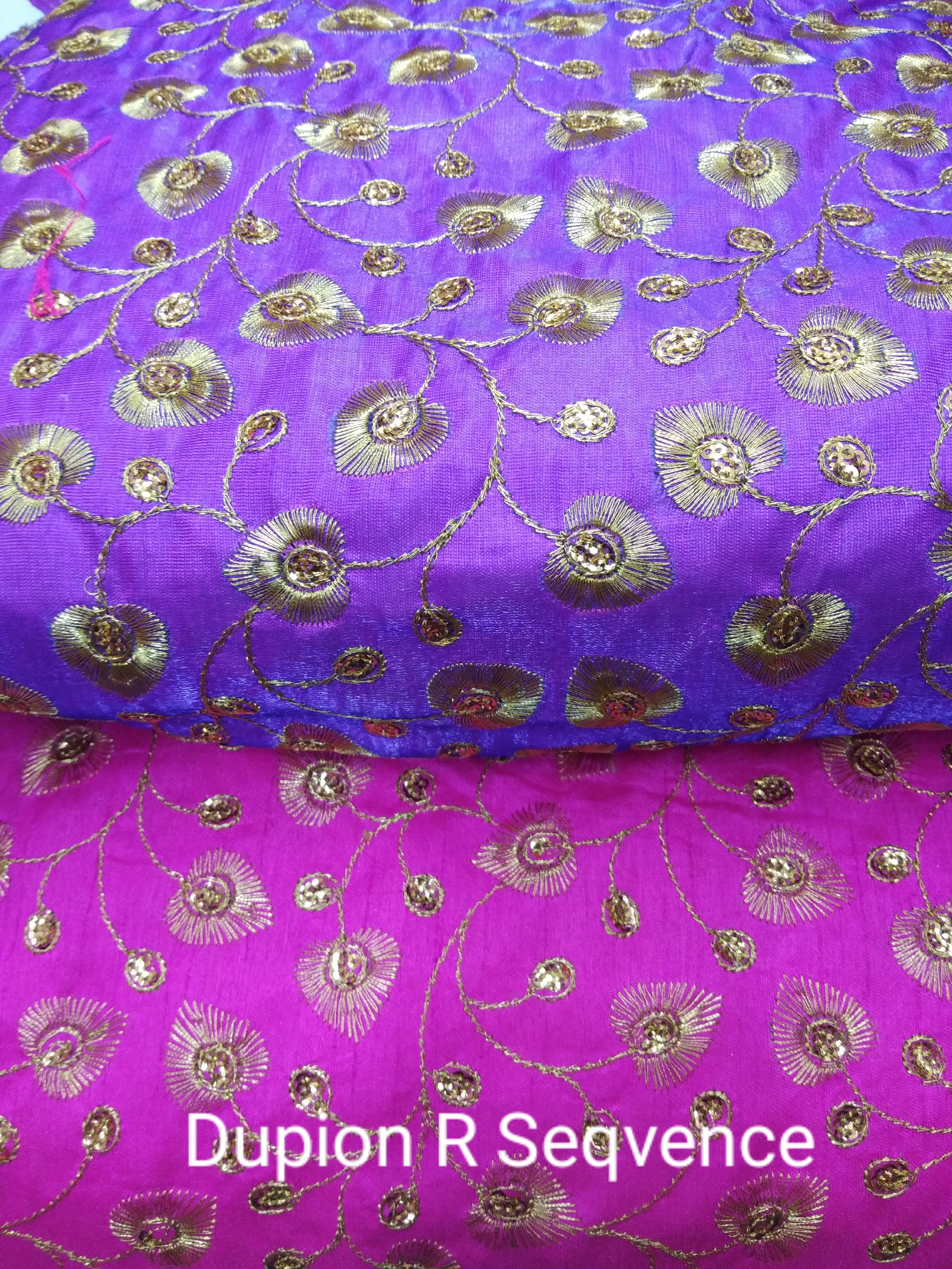 Embroidered Fabric - 44 Inch Width