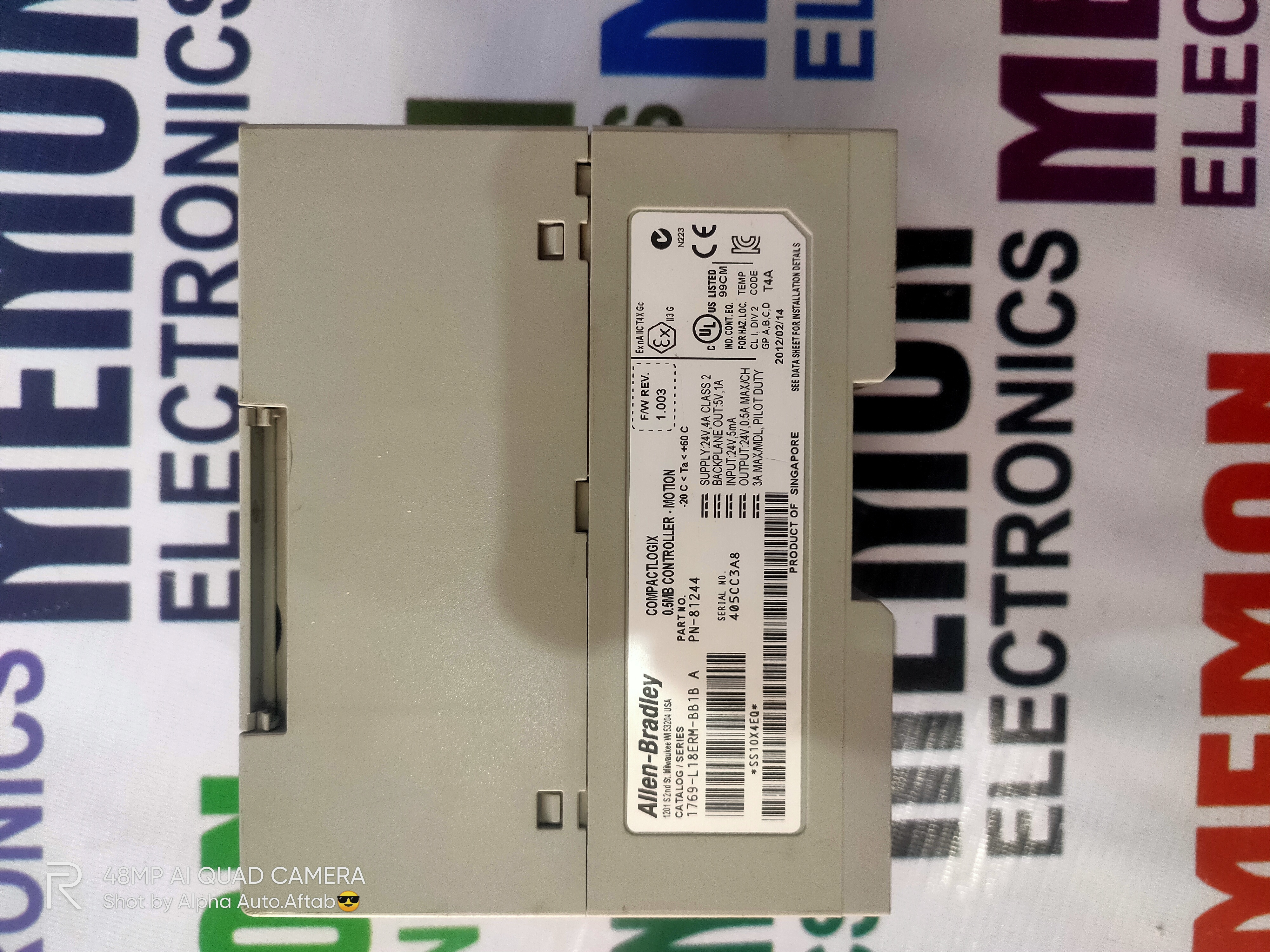 Allen-bradley Compact Logix L18erm Plc Cpu Application: Industrial