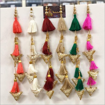 Red Fancy Handwork Tassels Latkan