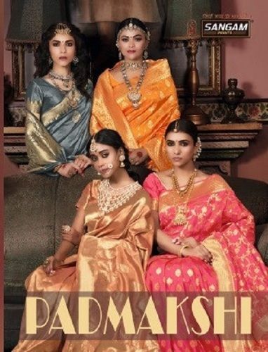 Multi Color Sangam Padmakshi Festive Wear Silk Sarees Catalog Collection