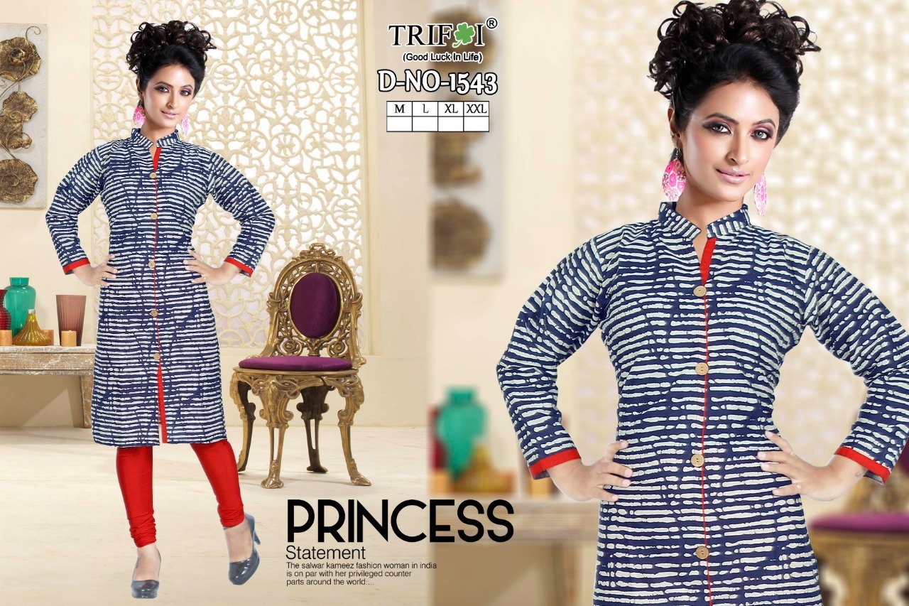 Cotton Printed Embrodiery Kurtis