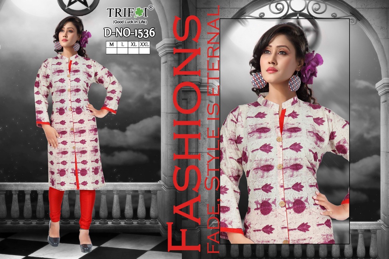 Cotton Printed Embrodiery Kurtis