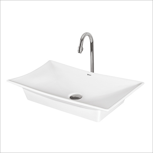 Floor Mounted Table Top Basin - Color: White