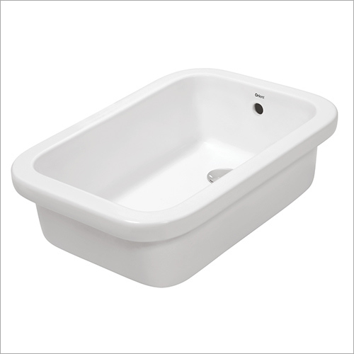 Lab Sink - Ceramic, 560x420x195mm, White | Lightweight, Easy Installation, Durable, Crack-Free Surface