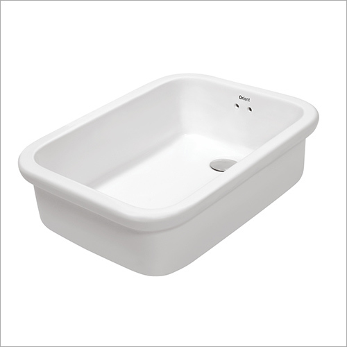 Ceramic Lab Sink - 500x350x150mm White Ceramic | Durable, Easy Installation, Light Weight, Crack-Free Surface