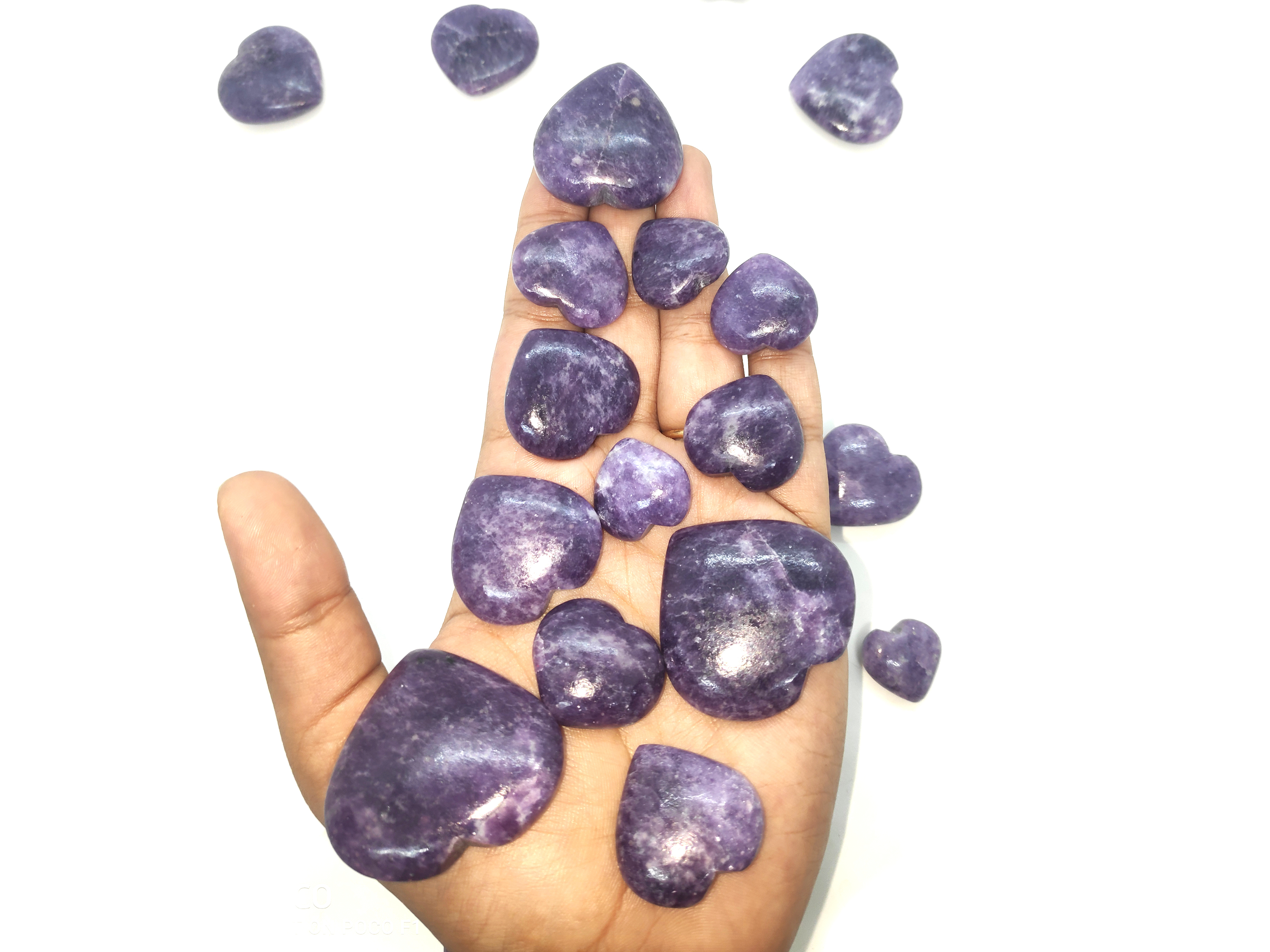 Lepidolite Hearts