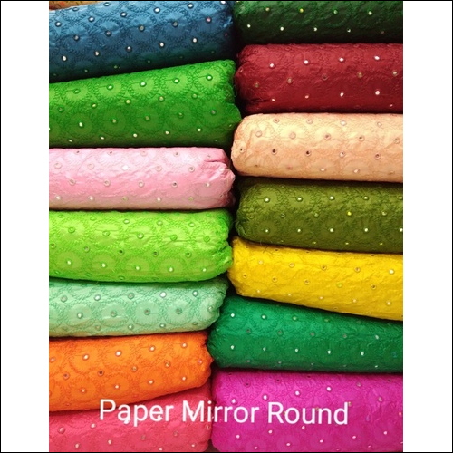 Embroidery Fabric - 44" Wide, Multi-Color & Design Options, Washable, Embroidered Texture, Perfect for Multipurpose Use