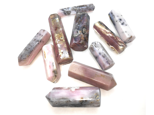 pink opal towers Gemstones - Pink Opal Tower 2-3 cm, 5-15 g | Healing Crystals, Meditation, Energy Work, Collectible