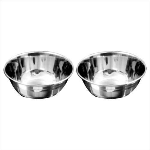 Stainless Steel Round Bowl - Mirror Finish, Superior Finish | Premium Quality Home Use, Sleek Silver Design
