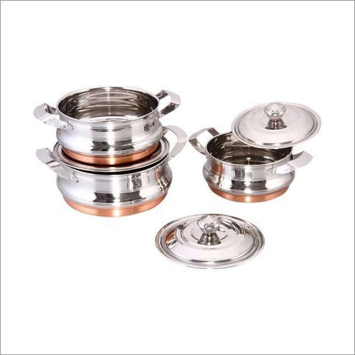 Silver Stainless Steel Handi Set