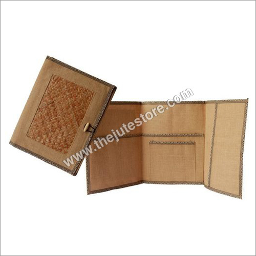 Jute File Folders - Eco-friendly Material, 9x12 Inches Size, Natural Brown Color - Durable Design For Efficient Document Organization