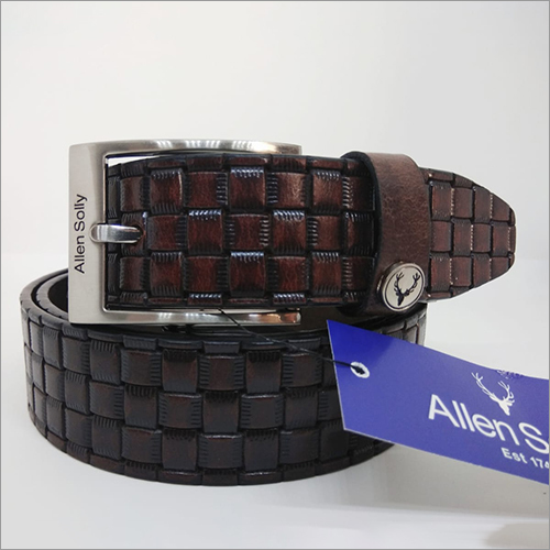 Dark Brown Leather Belt - Leather Material, Brass Buckle | Stylish Design for Men, Elegant Accessories for Everyday Wear