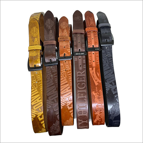 Pure Leather Belt - Leather Material, Brass Buckle | Men's Accessory in Any Color Choice