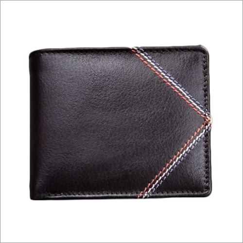 Black Foldable Leather Wallet