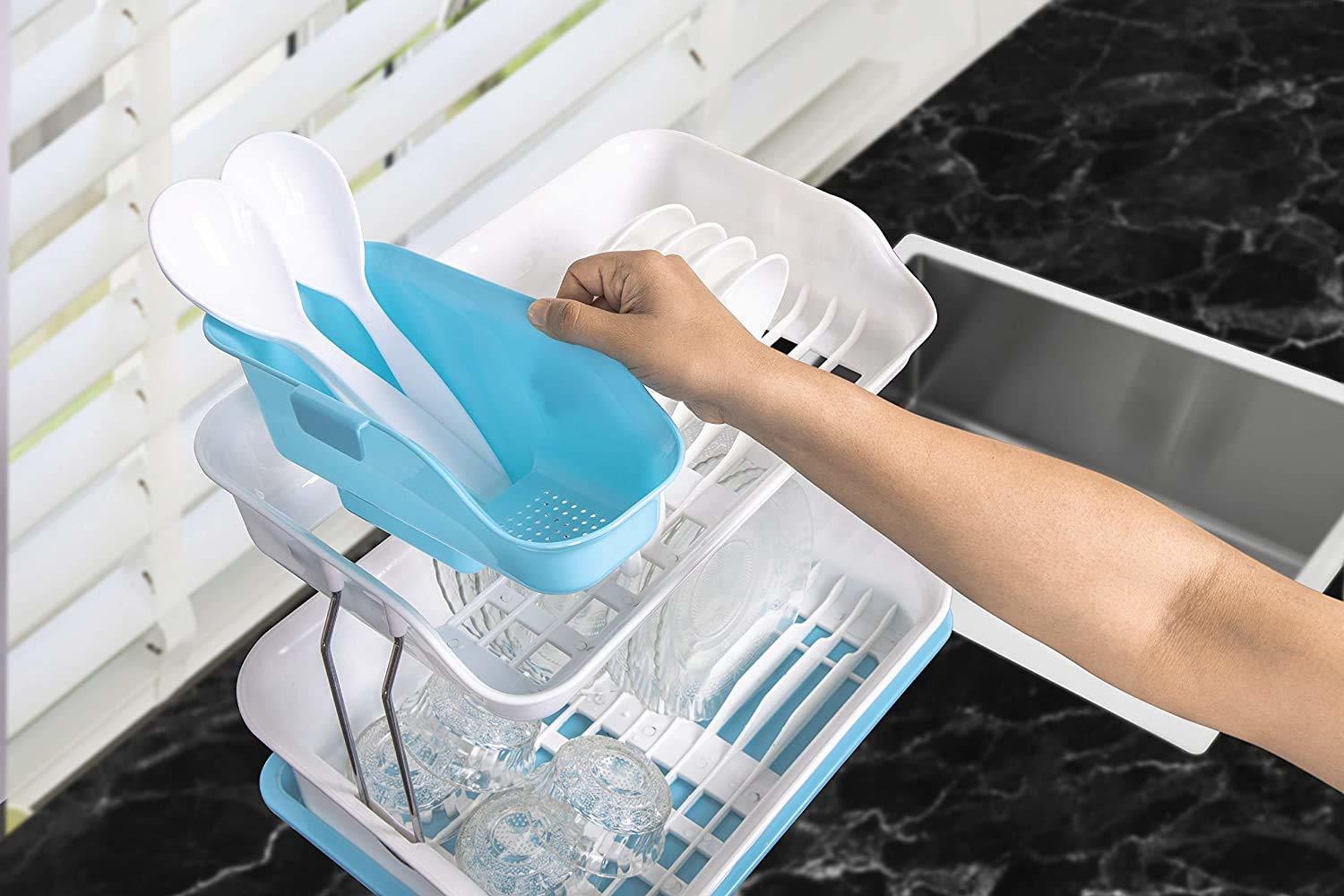 2 Tier Dish Drainer Rack