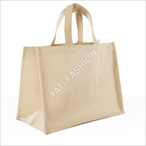 Jute Shopping Bag - Durable Jute Material, Various Sizes Available - Brown Color, Ideal for Shopping
