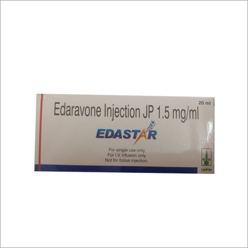 Edaravone Injection - 30 MG in 20 ML (1.5 MG/ML) | Liquid Form, Antioxidant Class, Air-Tight Glass Ampoule
