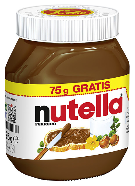 Nutella - 750g Glass Jar | Nutella Chocolate Spread, Brown Color, Fresh Production, Multi-language Stickers