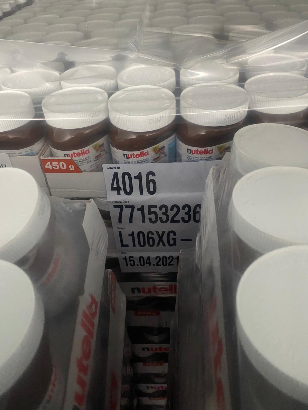 Nutella - 750g Glass Jar | Nutella Chocolate Spread, Brown Color, Fresh Production, Multi-language Stickers
