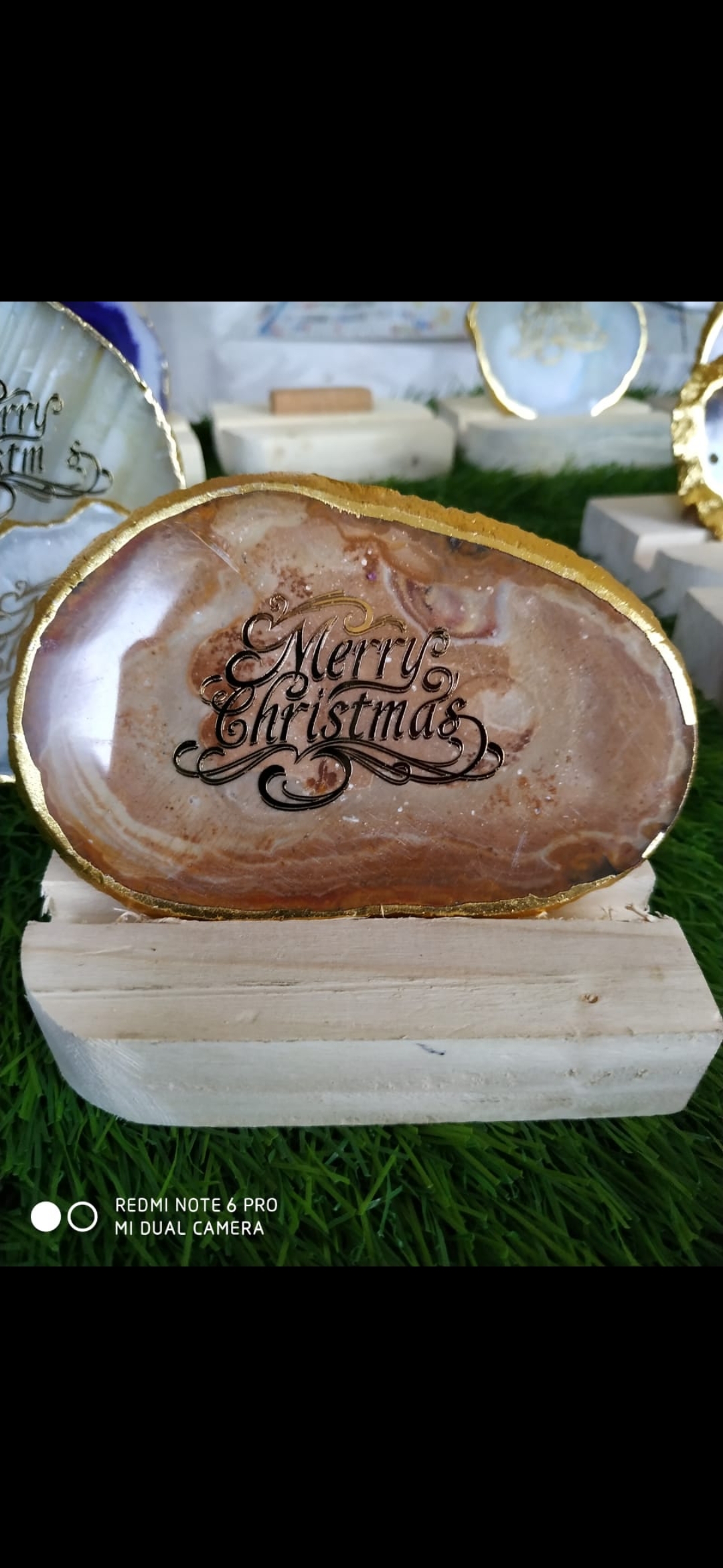 Firoja Agate Slices With Engraving
