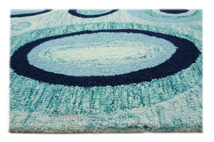 Hand Tufted Woolen Carpets - 80% Wool + 20% Cotton, Rectangle & Round Shapes, Modern Design, Easy To Clean, Anti-slip, Customizable Sizes