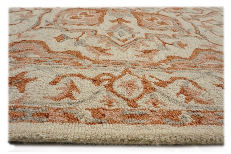 Hand Tufted Woollen Carpets - 80% Wool & 20% Cotton, Non-slip & Easy To Clean, Modern Design For Bedroom & Living Room