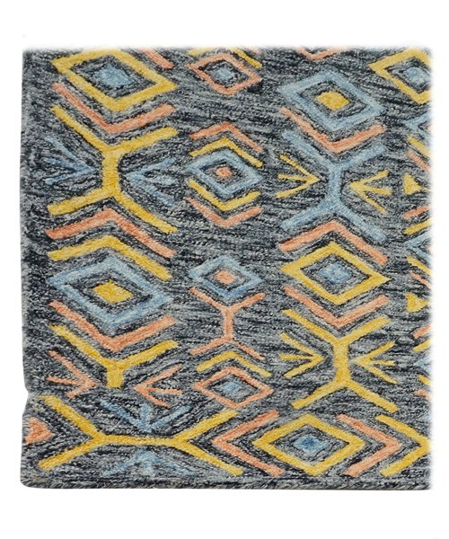 Hand Tufted Woolen Carpets - 80% Wool & 20% Cotton | Rectangle & Round Shapes, Easy To Clean, Customizable Colors & Designs, Non-slip Backing