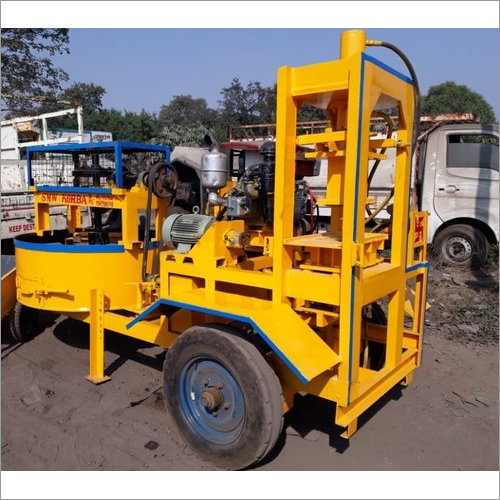 Diesel Mobile Cement Brick Making Machine