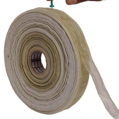 ल्यूरेक्स ए गोल्ड स्ट्राइप ट्रिपल लाइन 25 मिमी/1' इंच रिबन 20 मीटर