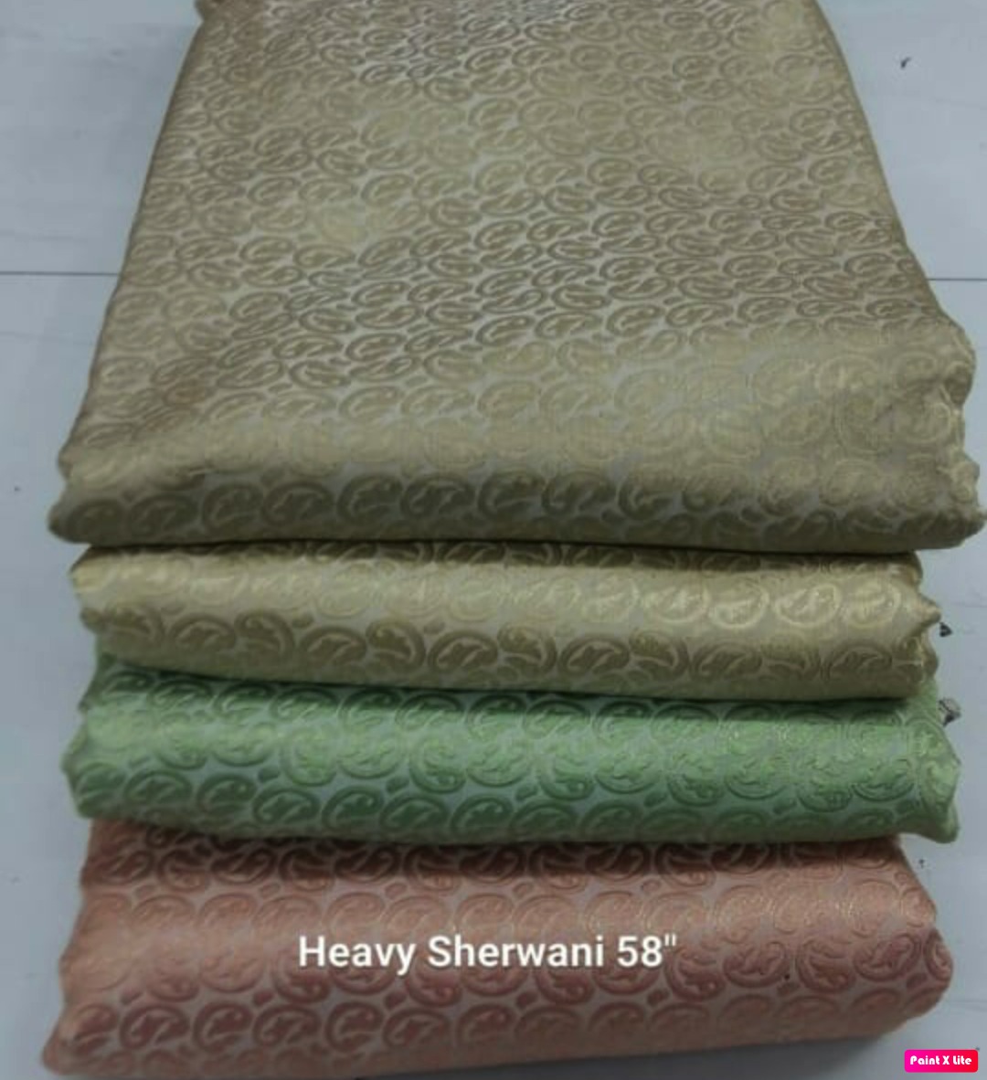 Heavy Sherwani Brocade Fabric - 58" Width, 100 Cm Length | Washable In Various Light & Dark Colors, Multipurpose Use