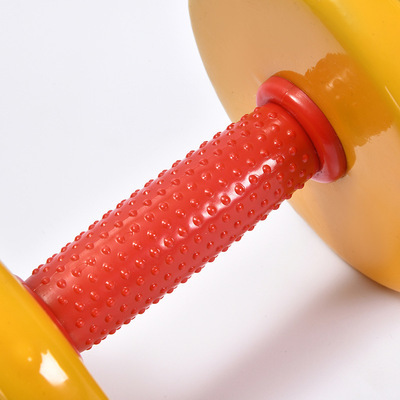 Body Exercise Colorful Neoprene Cast Iron Plastic Dip Dumbbell Weight Set