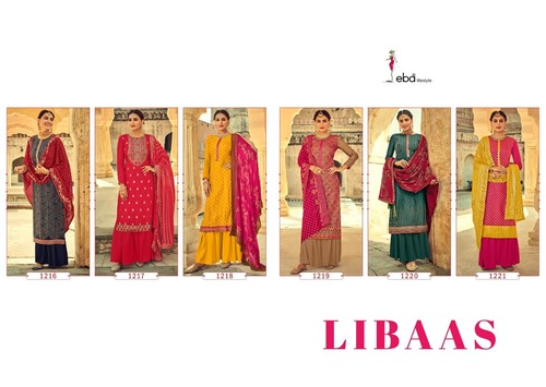 Pakistani Libaas Chinon With Heavy Embroidery Work Salwar Suit