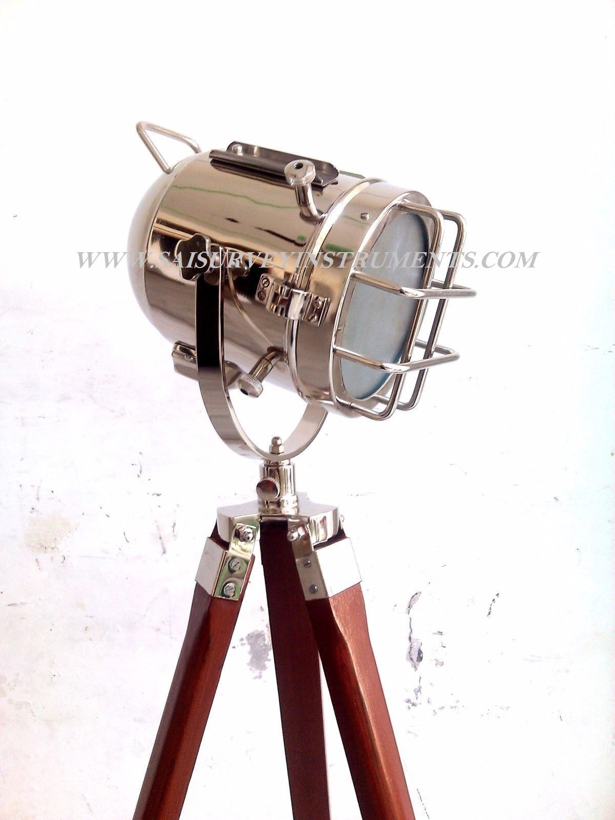 Chrome Vintage Floor Lamp With Stand