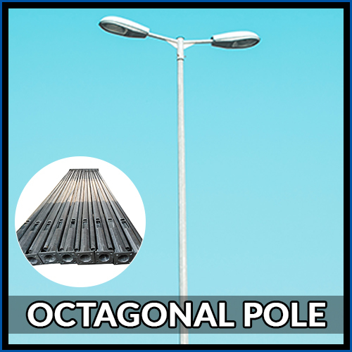 Hot Dip Galvanization Octagonal Pole