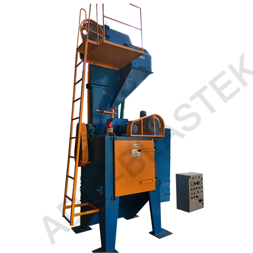 Dark Blue Tumblast Shot Blasting Machine Bt-tbm-27x36