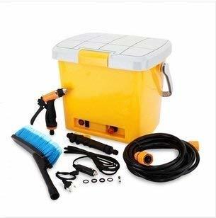 Car Washer - Plastic & Metal Material, 12V, 80W Power, 4.5L/min Flow Rate, 0.6MPa Pressure, 6 Meter Hose , Ideal for Home Vehicle Cleaning