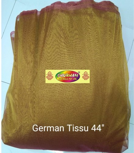 German Tissue - 100 Cm Length, 44" Width | Metallic Tissu Fabric In Various Light & Dark Colors, Washable, Multipurpose, Plain Pattern