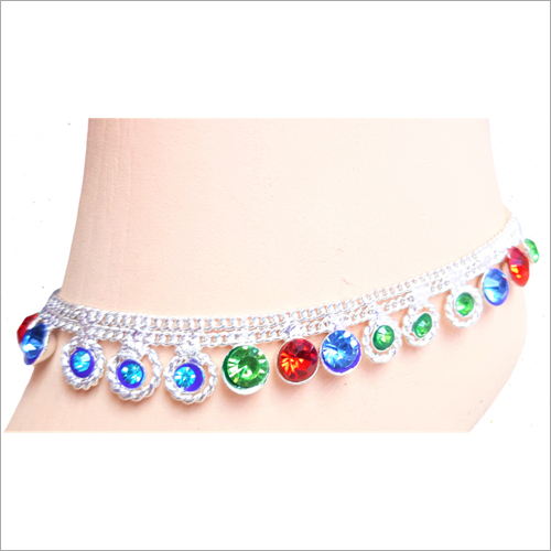 Ladies Multicolor Designer Anklets - Various Sizes , Multicolor Designs for Parties, Weddings, Anniversaries, and Engagements