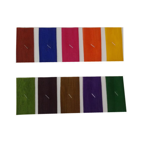 Metallic Tissue Fabric - 100cm X 44" Inch, All Light & Dark Colours | Washable, Multipurpose, Plain Texture, Plain Pattern